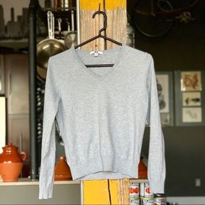 Uniqlo cotton cashmere v-neck sweater